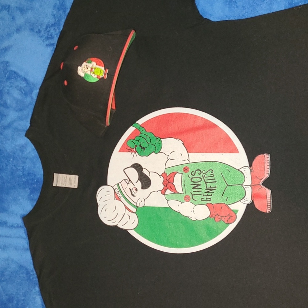 Tinos genetics T-Shirt + Hat/ Again IYKYK BUDZ. Genetics